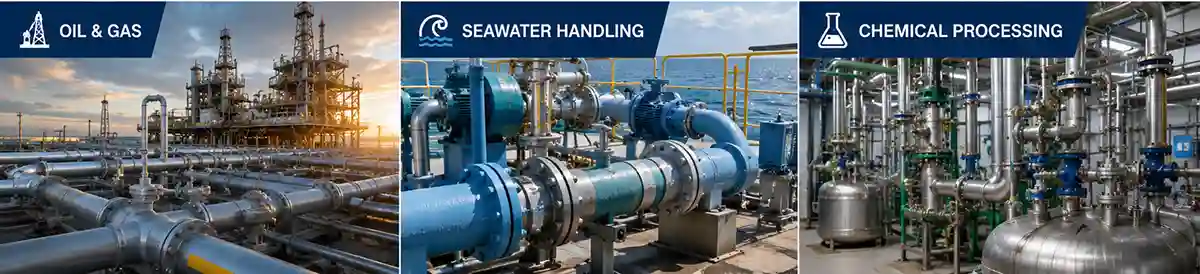 ASTM A182 F51 Coupling Application Oil & Gas Seawater Handling Chemical Processing ASTM A182 F51 Coupling Application Oil & Gas Seawater Handling Chemical Processing